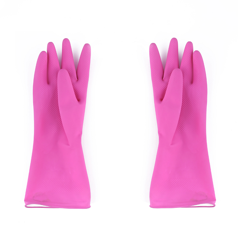 High Quality Kitchen Cleaning Gloves Rubber Household Laundry Waterproof Latex Gloves