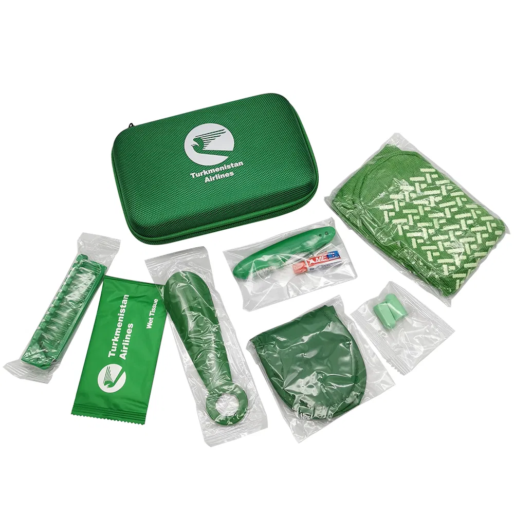 Factory Wholesales Customized Travel Sleeping Kit Airline Amenity Kit