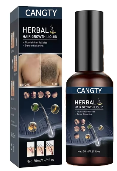 New Arrival 50ml Body Hair Beard Growth Solution Strengthening Repair and Maintenance Facial Chest Hair Thickening Oil Growth Solution