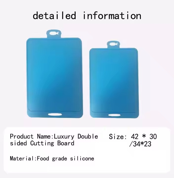 Гибкая силиконовая разделочная доска для детского питания