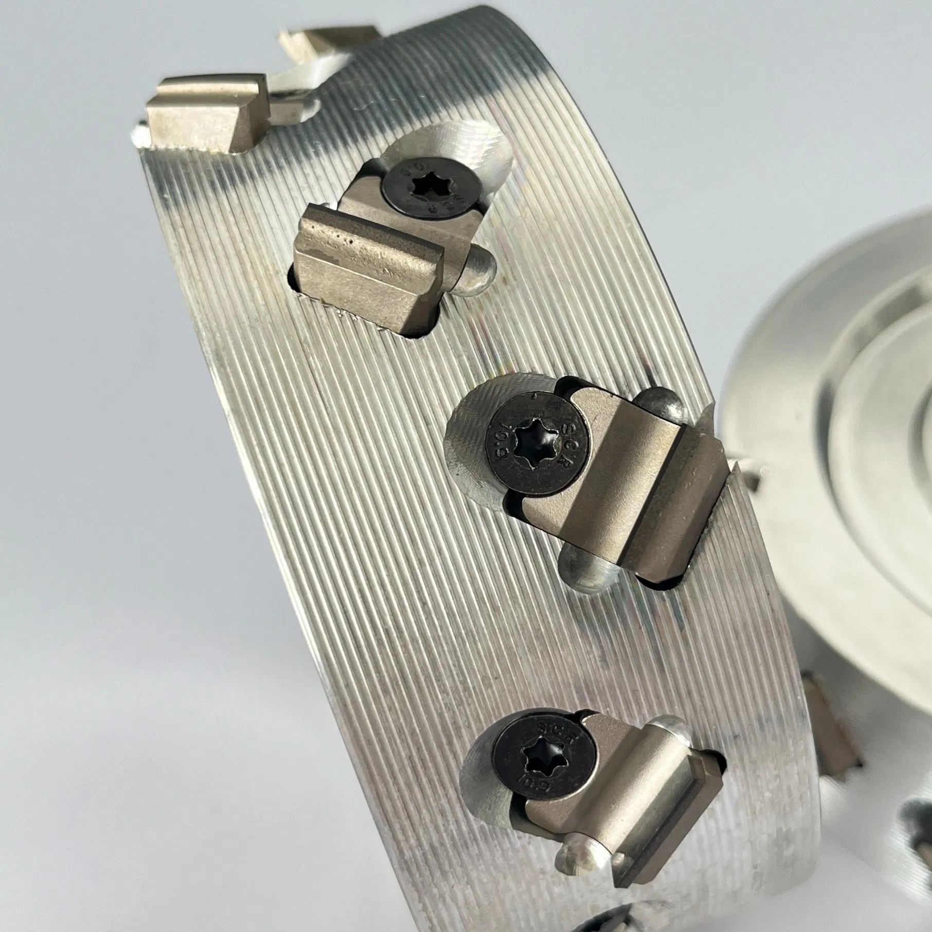 125X30xh35X3+3 Diamond Pre-Milling Cutter with Changeable Tips on CNC