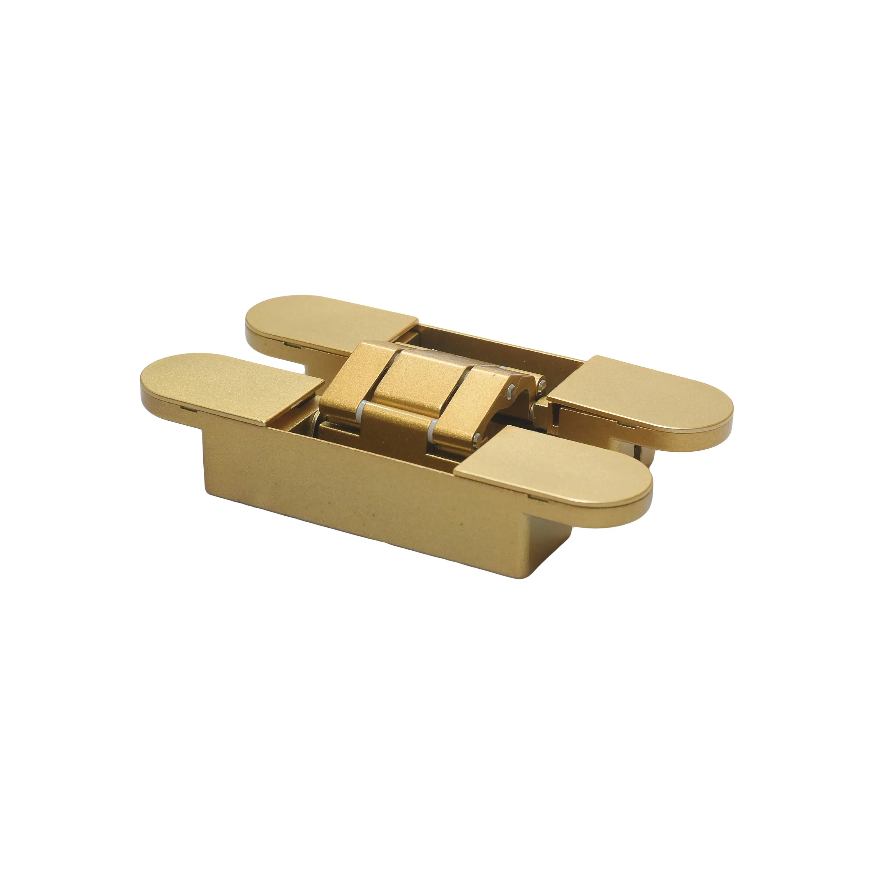 Heavy Duty Zinc Alloy Construction Hardware Gold 3D Adjustable Concealed Hinge