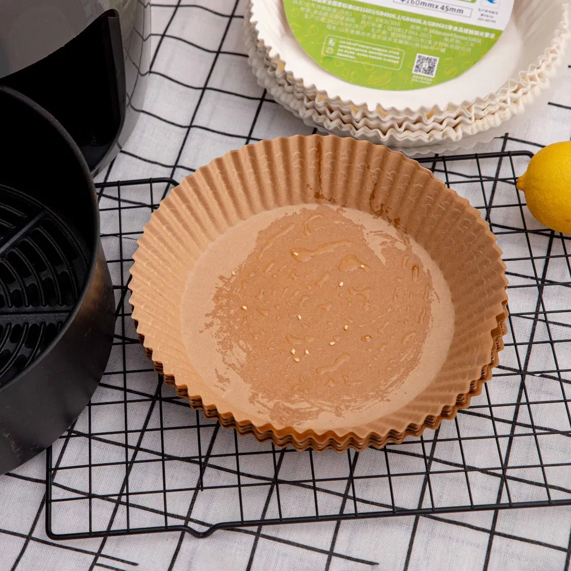 Eco-Friendly 8-Inch Disposable Air Fryer Liners for Baking