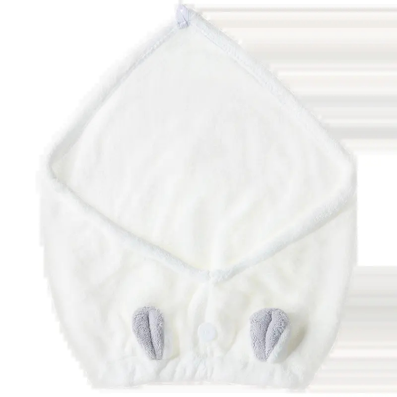 Quick Drying Towel Bath Wrap Hat Turban Dry Shower Cap