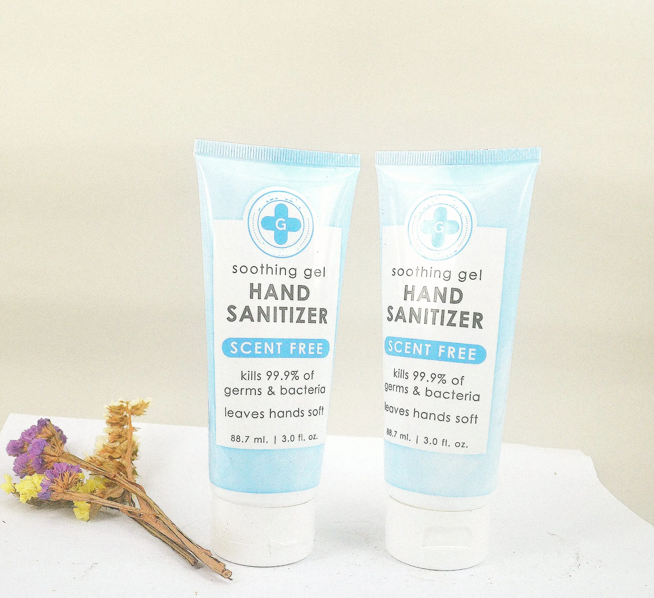 3.0FL. Oz Soothing Hand Sanitizer Gel Scent Free Ce Certification