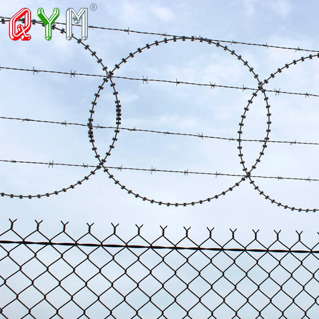 Anti Climb Airport Fence Razor Wire Prison Fence
