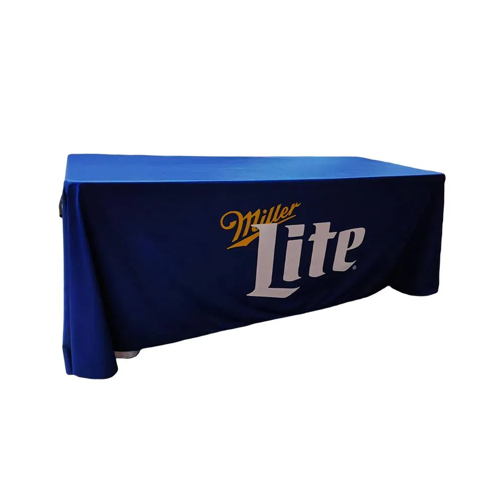 Custom Design Indoor and Outdoor Promotional Rectangle Table Cover Stretch Table Cloth with Your Logo