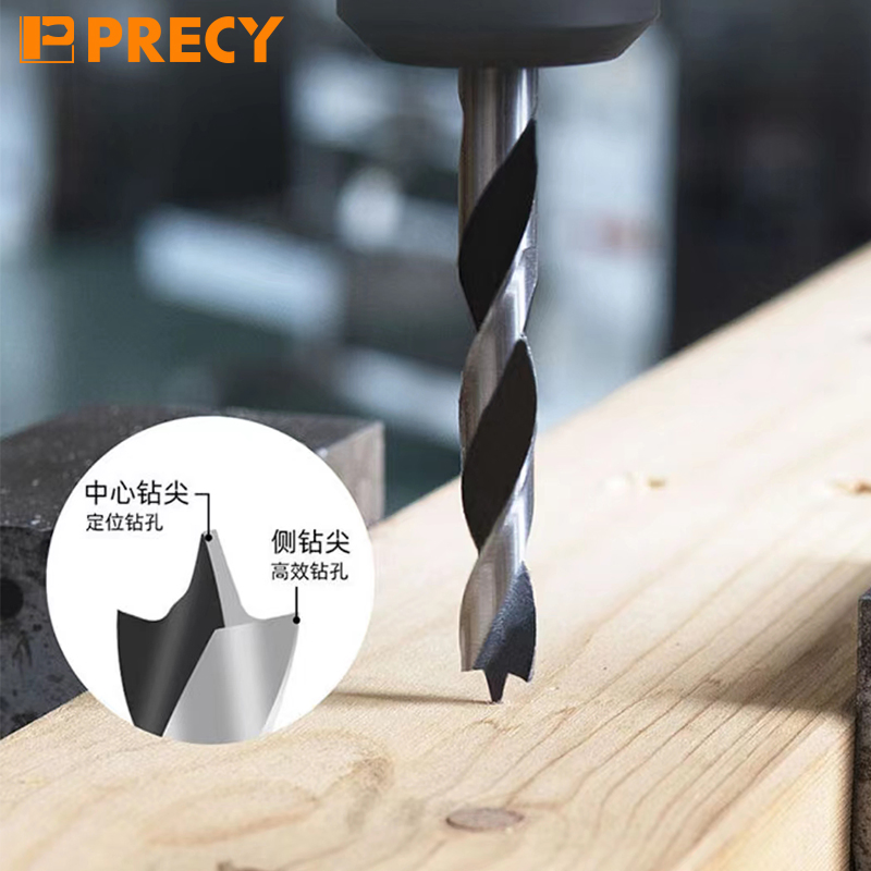 Cylindrical Shank-SLR Graduated 3-Point Wood Drill Bit