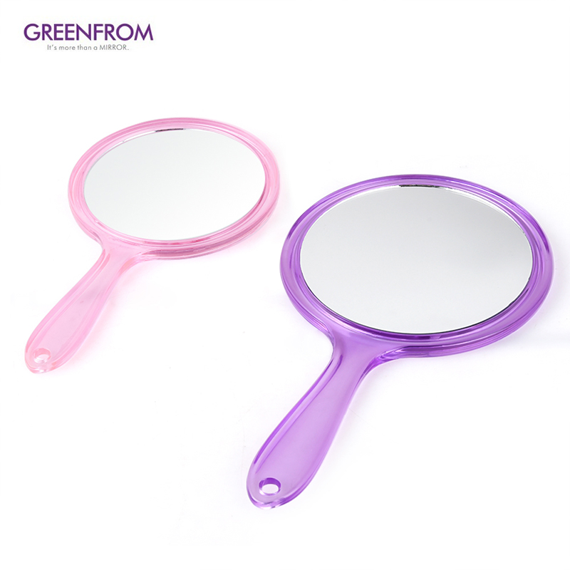 Customized Color Handheld Double Sides Makeup Mirror