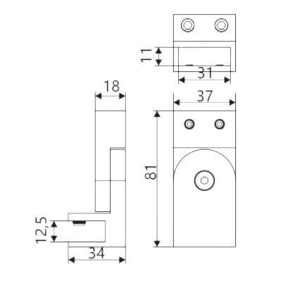 Shower-Enclosure Bathroom Header-Pipe-Connector Mirror Finish Stainless-Steel-Finish Swivel Support-Bar Bracket