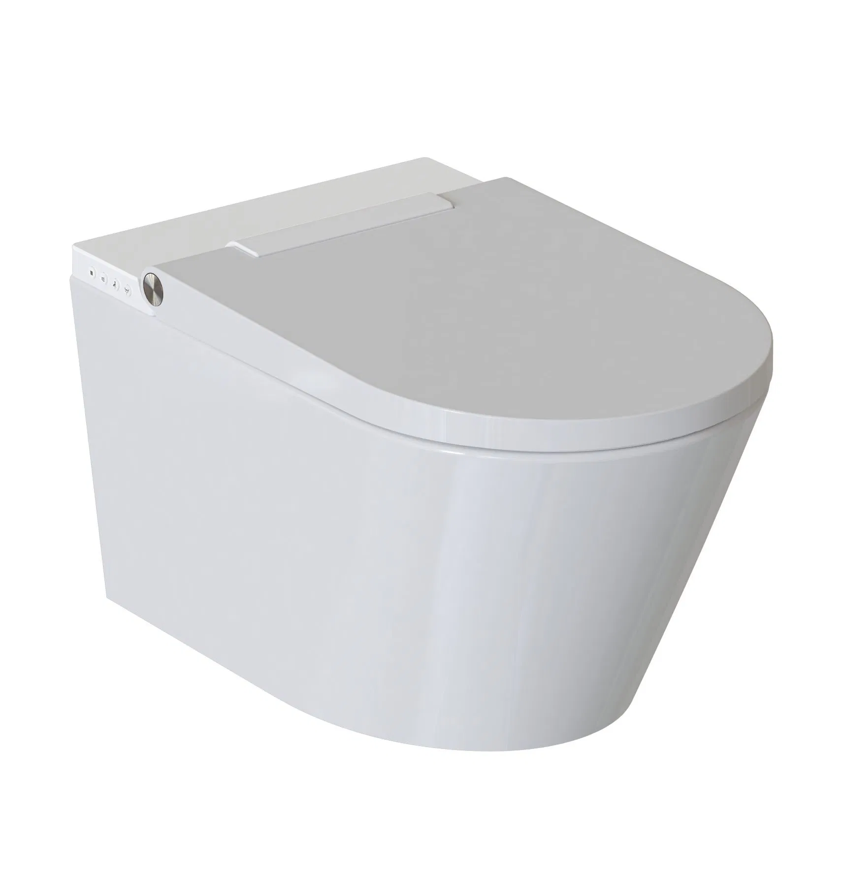 Ceramic Toilet Bidet Bathroom Wall-Mounted Smart Toilet Automatic Intelligent Toilet