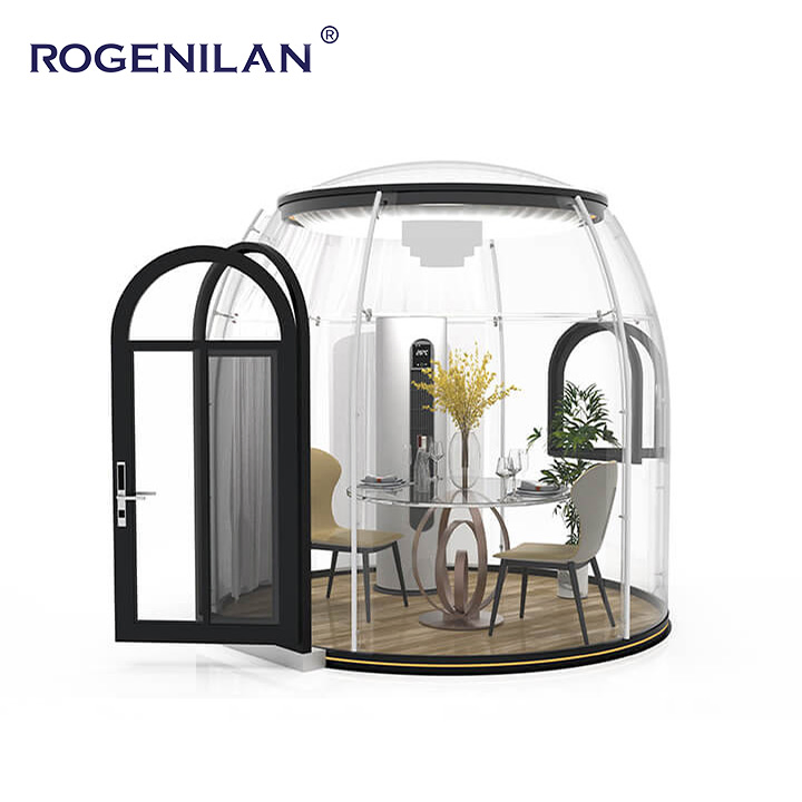 Round Oval Outdoor Tent Holiday Hotel Polycarbonate Dome Tent Cafe Star Camping