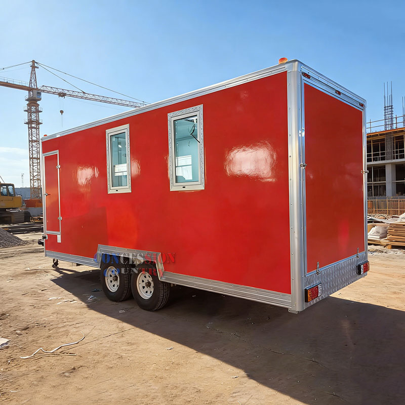 2026 New Expandable Portable Job Site Mobile Office Trailer with Toilet