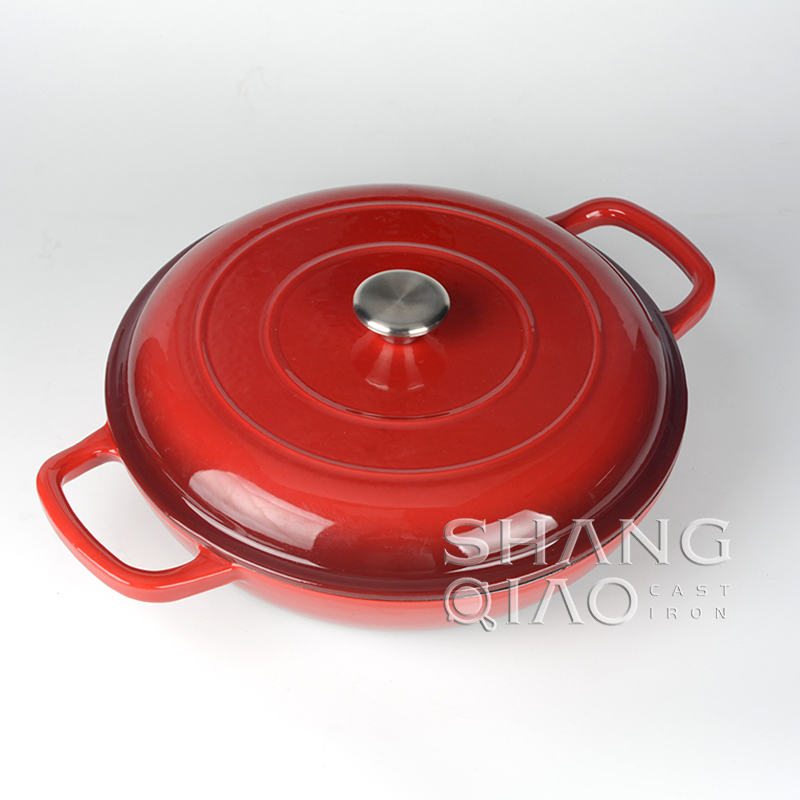 Чугунная жаровня-казан с крышкой