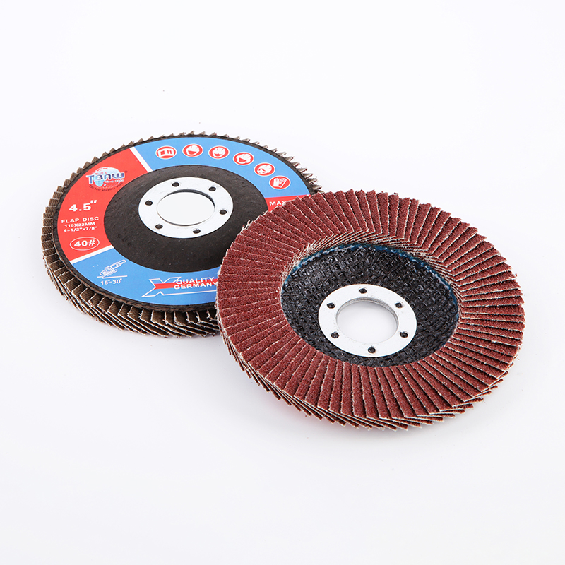 Лепестковый круг 115x22 мм G80 красный, 4.5 дюйма