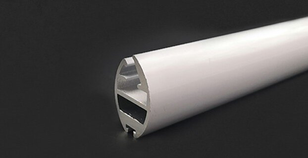 Aluminium 6063-T5 Powder Coated White Curtain Track Heavy Bottom Rail