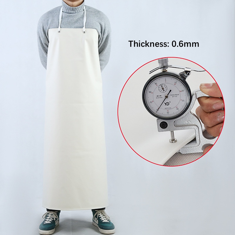 Factory Custom Acid Alkali Resistant Waterproof Chloroprene Rubber Neoprene Apron for Chemical Protection