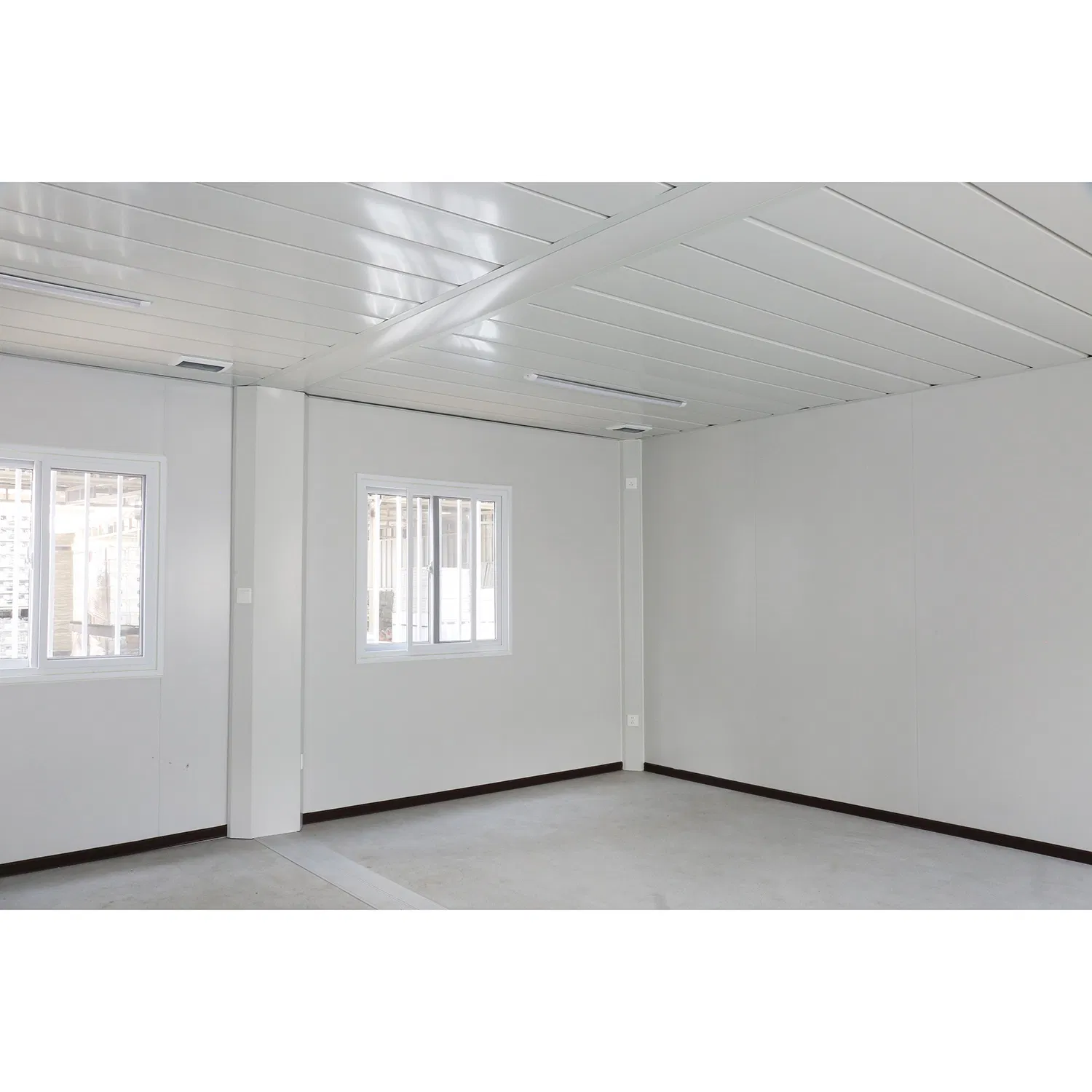 Prefab Container Homes Construction Site Worker Living Prefabricated Steel Structure Flat Pack Container House Caravan Bungalow