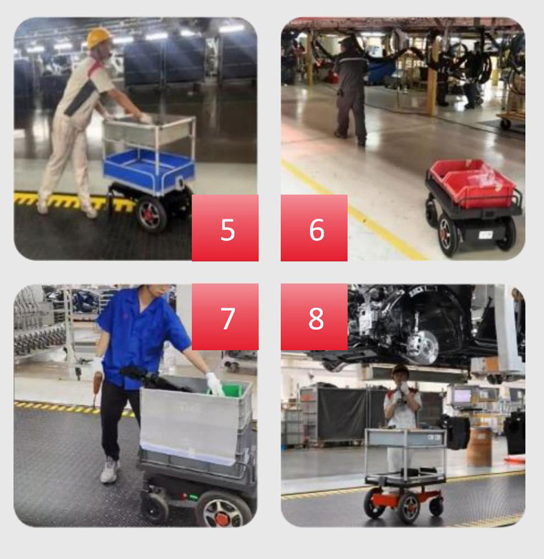 Chuangwang Cw-GS Intelligent Follow-up Robot with Multiple Functions Including Following, Manual Pushing, and Remote Control