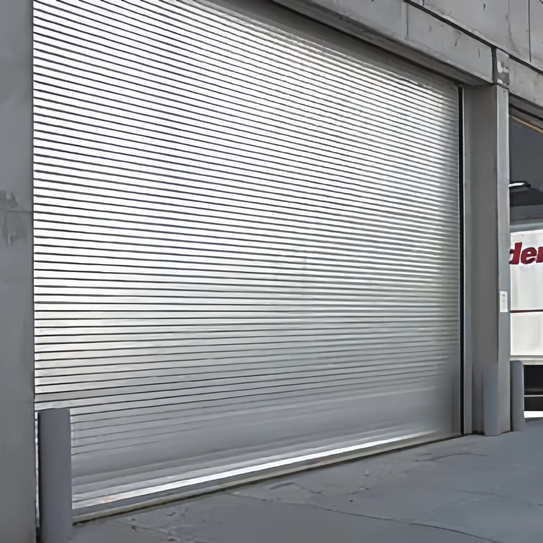 Security Galvanized Steel Stainless Steel Grille Rolling up Doors