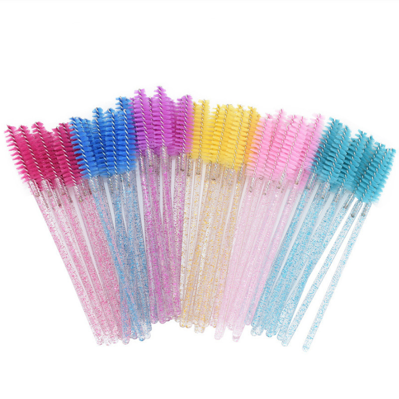 Silicone Mascara Eyelash Spoolies Brushes Lash Applicator Disposable Mascara Wand Eyelash Brush