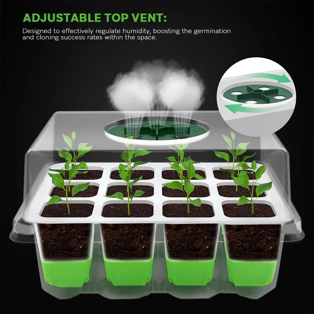 Garden 12 Holes Seeling Pot Plastic Flower/Plant Nursery Pot Seedling Tray Planter