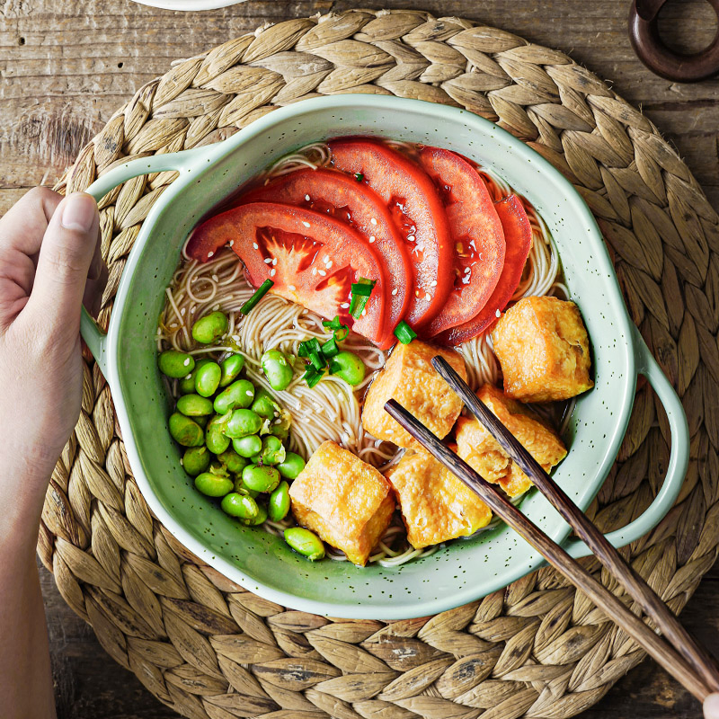 Restaurant Kitchen Serving Bowl Round Large Capacity Ceramic Soup Bowl with Handles