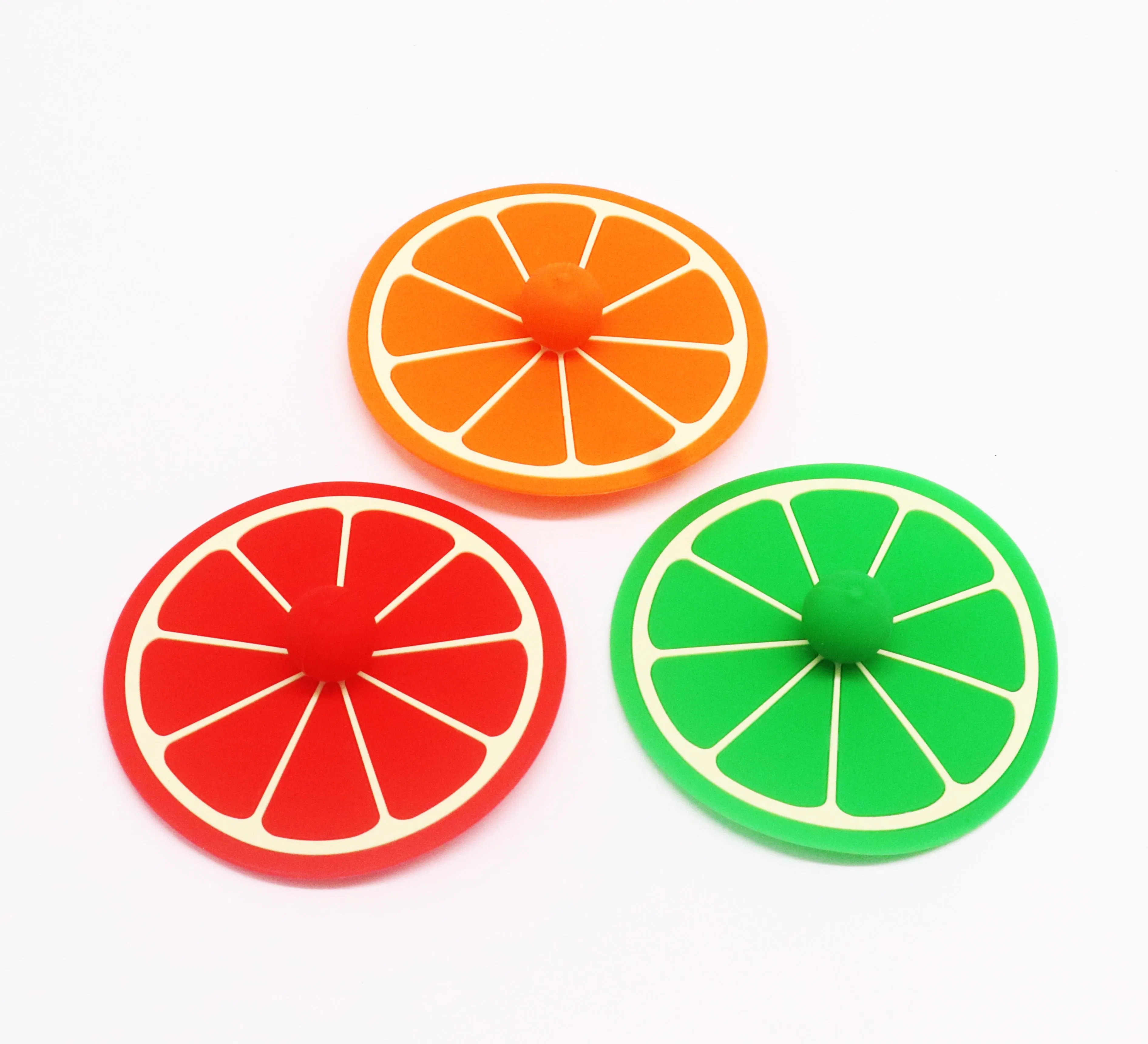 4 Inch Colourful Silicone Coffee and Tea Cup Cover Lids