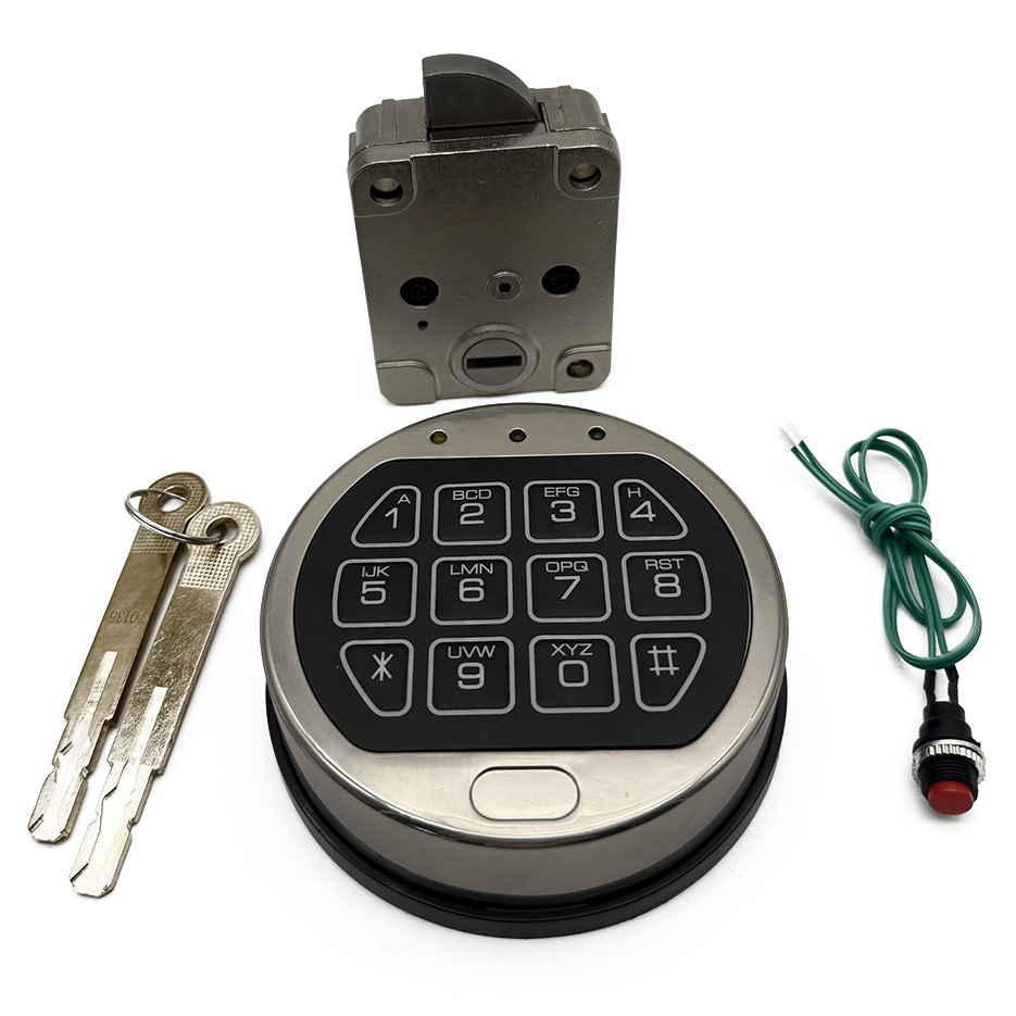 High Safety Round Metal Electronic Lock for Bank Safe Box/Gun Cabinet/Deposit Box