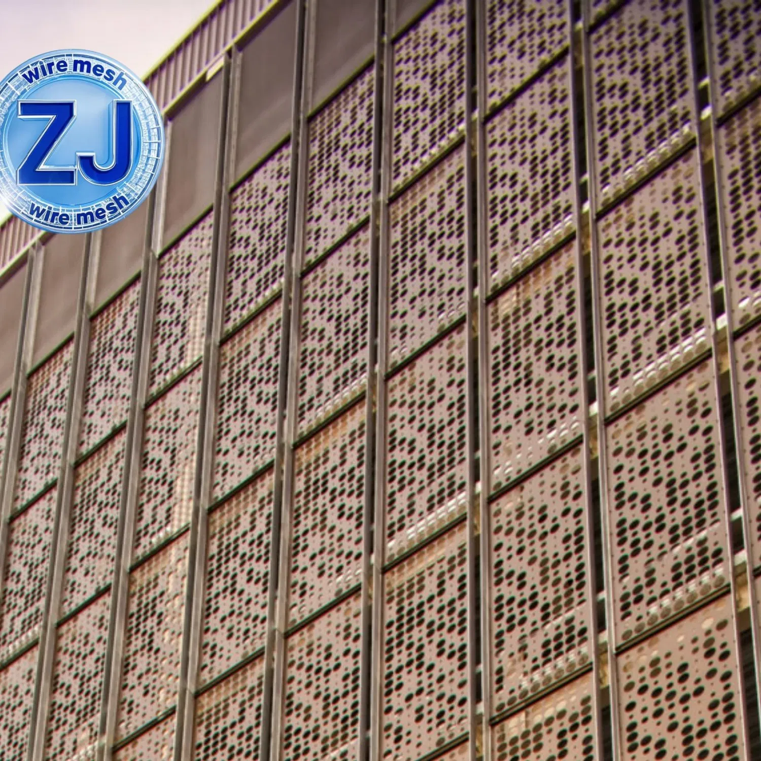 Modern Decoration Construction Materials Perforated Mesh Curtain Wall Metal Sunshade, Aluminum Perforated Sheet for Screening, Filtering, Architectural