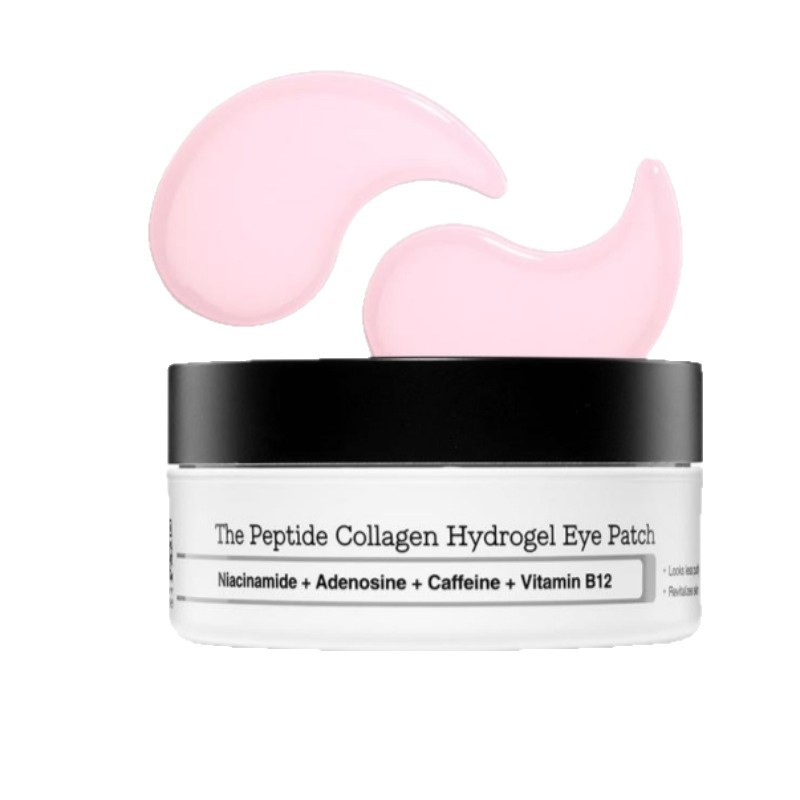 Hot Sale Pink Peptide Collagen Hydrogel Eye Mask Firms Reduces Puffiness Hydration Eye Mask