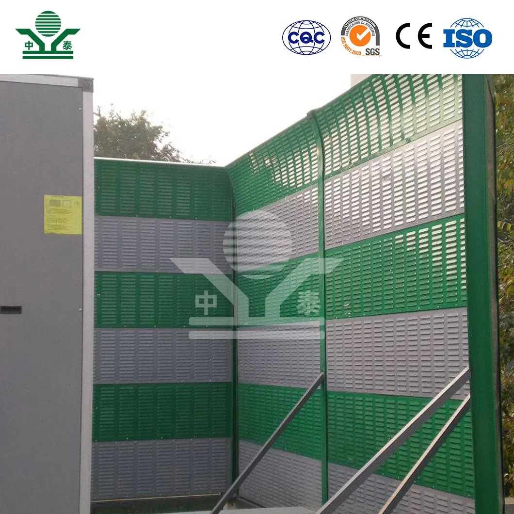 Zhongtai Construction Sound Barrier China Manufacturers Commercial Sound Barrier Quiet Wall 5+5 Tempered Glass Material Sound Barrier for Outdoor AC Unit