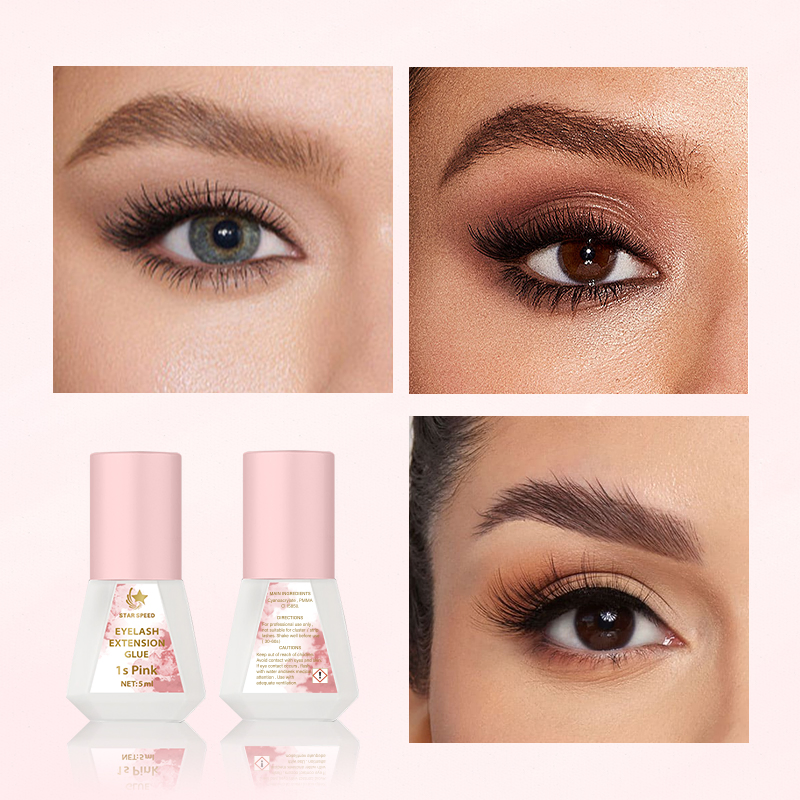 5ml Star Speed Waterproof Odorless 1s Pink Strong Eyelash Extension Glue