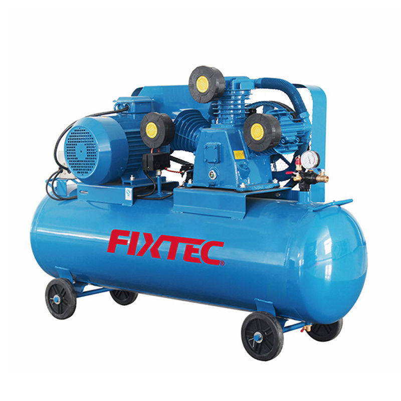 Fixtec Good Quality Belt Driven 3HP 100L 2200W 8bar 1050 Rpm AC Power Electric Air Compressor