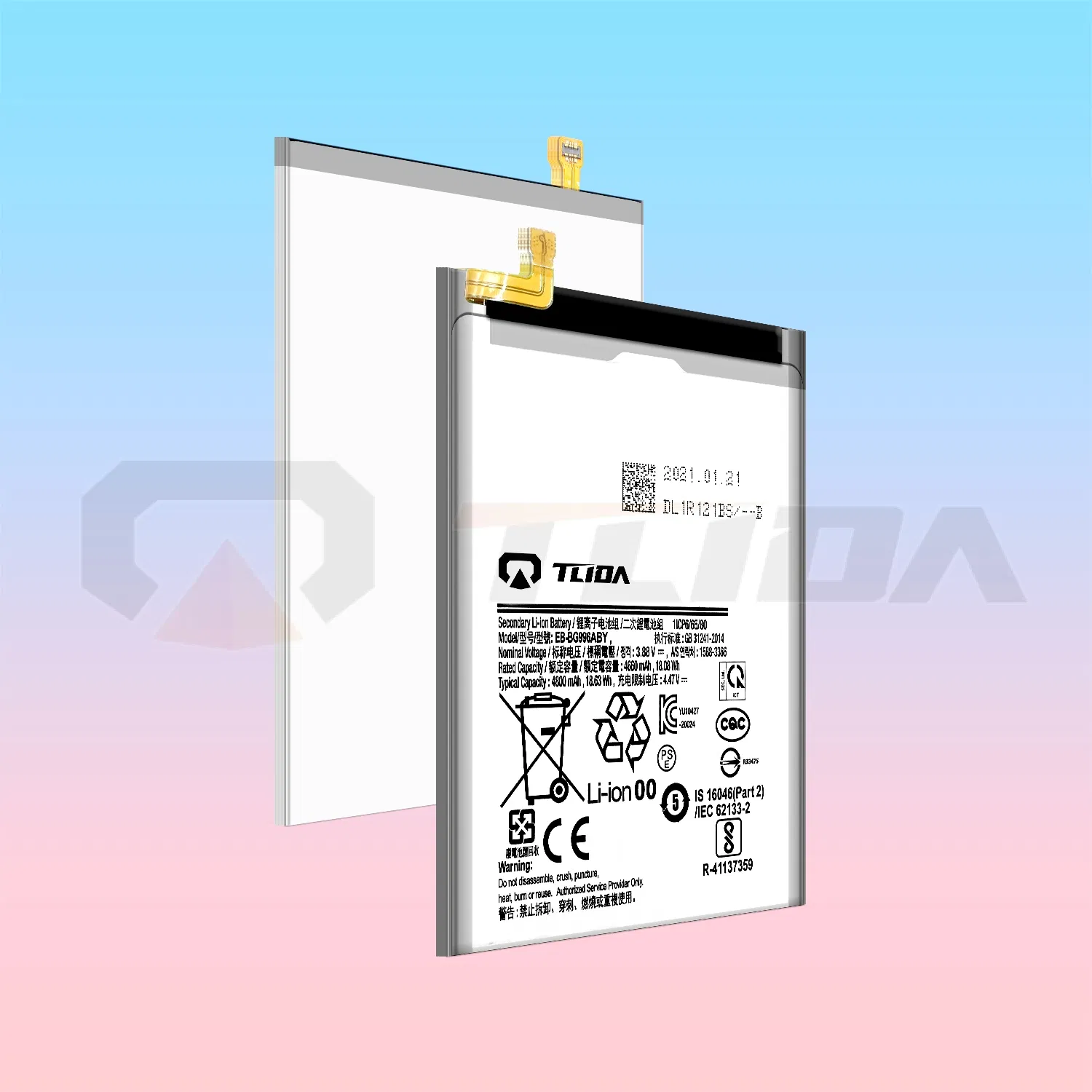 Tlida Factory for Samsung S21 Plus Battery Replacement Standard Mobile Phone Battery