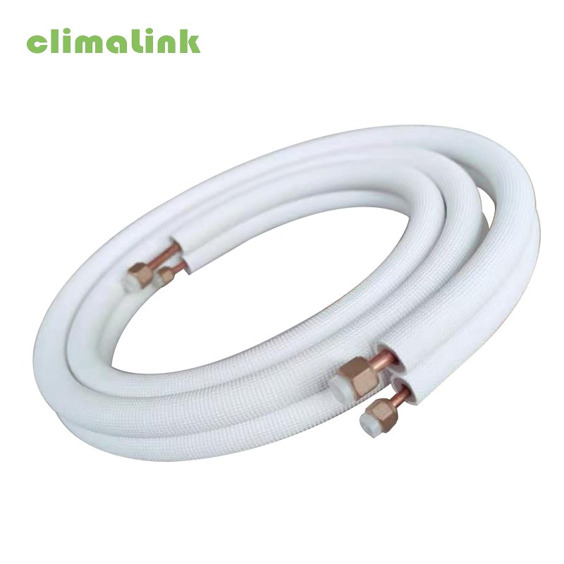 AC Install Accessories HVAC Mini Split Copper Line Sets R410A Copper Pair Coil AC Insulated Copper Tube for Air Conditioner Refrigeration Parts Spare