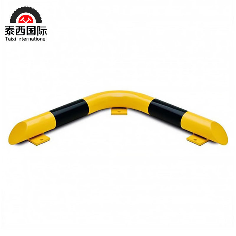 Customize Steel Bollard Heavy Duty Yellow Tube Corner Guardrails with Reflective Strip