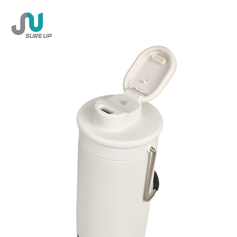 600ml Modern Stainless Steel Double Wall Vacuum Flask with Handle Lid Eco-Friendly Camping Business Gift for Hot/Cold Drinks