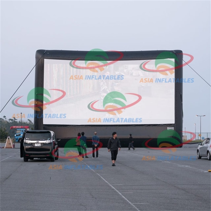 Inflatable Cinema Screen Advertising Movie Rear Projection TV Screen