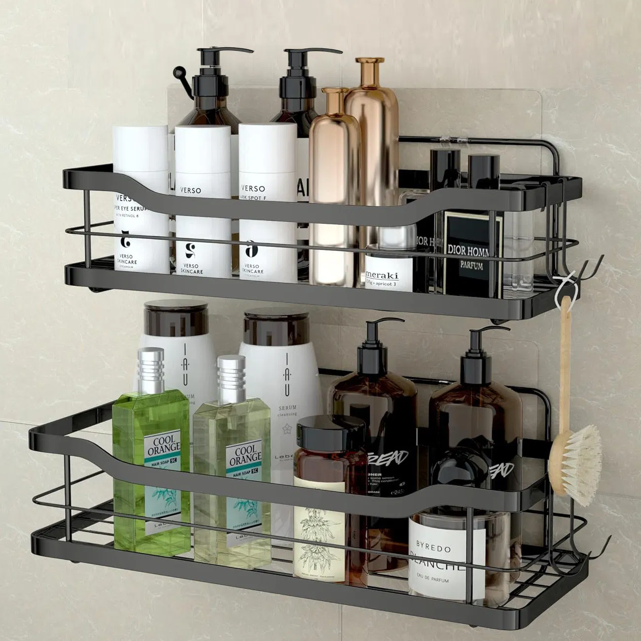 Wholesale Stainless Steel Shower Caddy Adhesive Bathroom Shelf