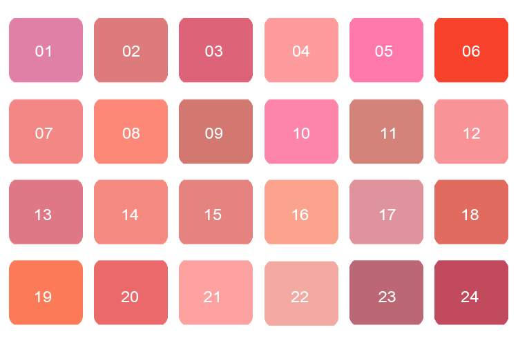 Square Case Blush Powder Soft and Delicate with Mirror