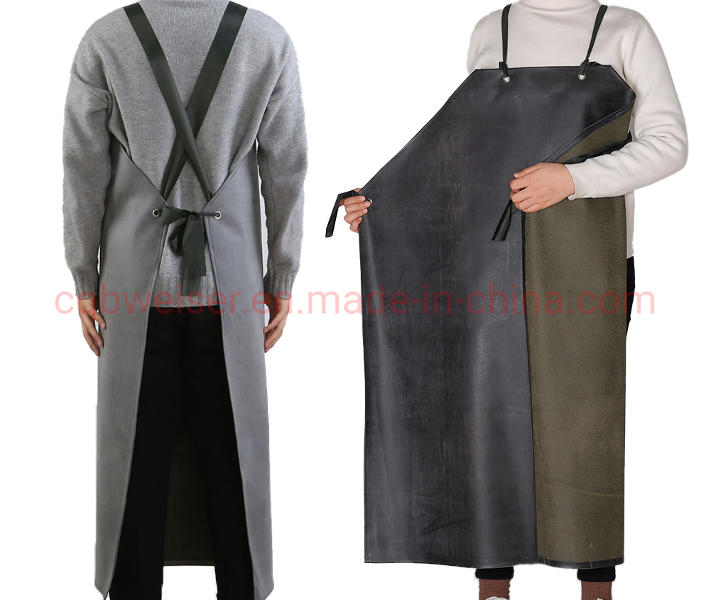 Waterproof Rubber Apron Butcher Dishwashing Chemical Oil Resistant Gardening Aprons 20%off