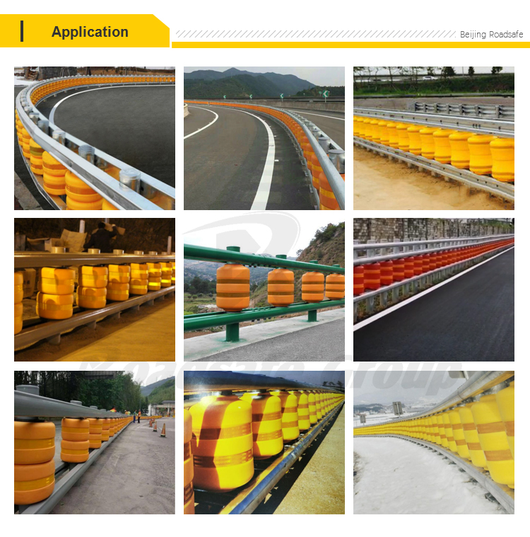 EVA Highway Guardrail Barrier Anti Crash Guardrail Traffic Safety Rolling Systems Guardrail Road Roller Barrier