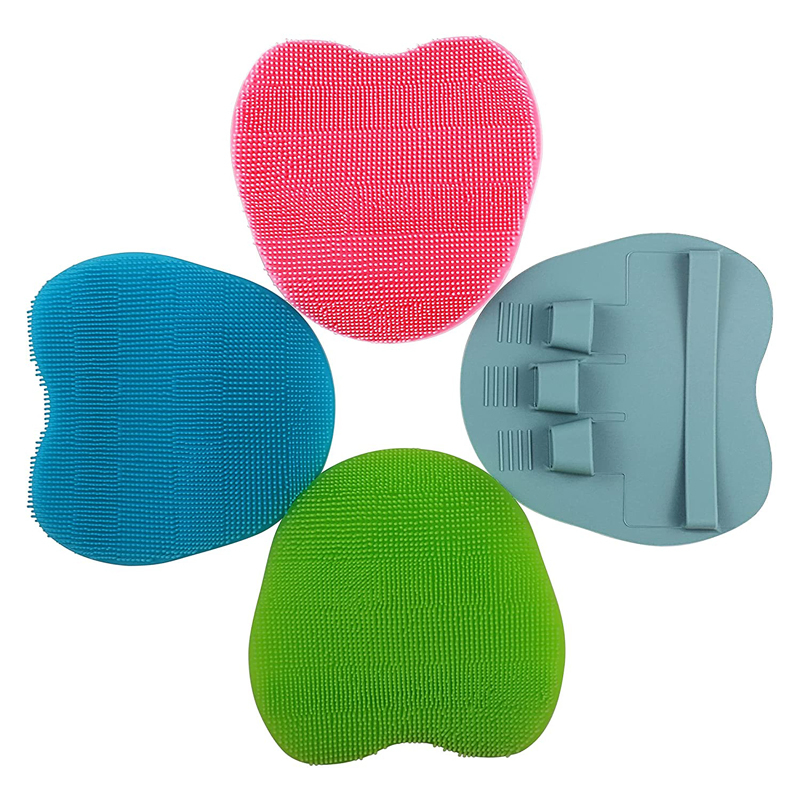Skin Care Handheld Silicone Brush Wet Body Shower Bath SPA Scrubber