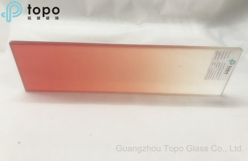 Tinted Red Gradient Laminated Glass with Best Quality (LG-TP)