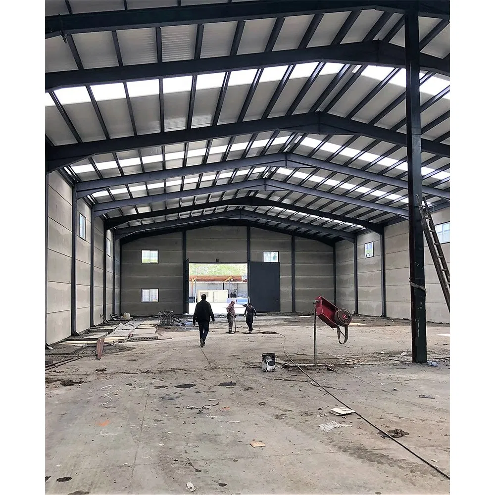 Sandwich Panel Cladding Prefabricated Metal Frame Storage Shed Steel Structure Building