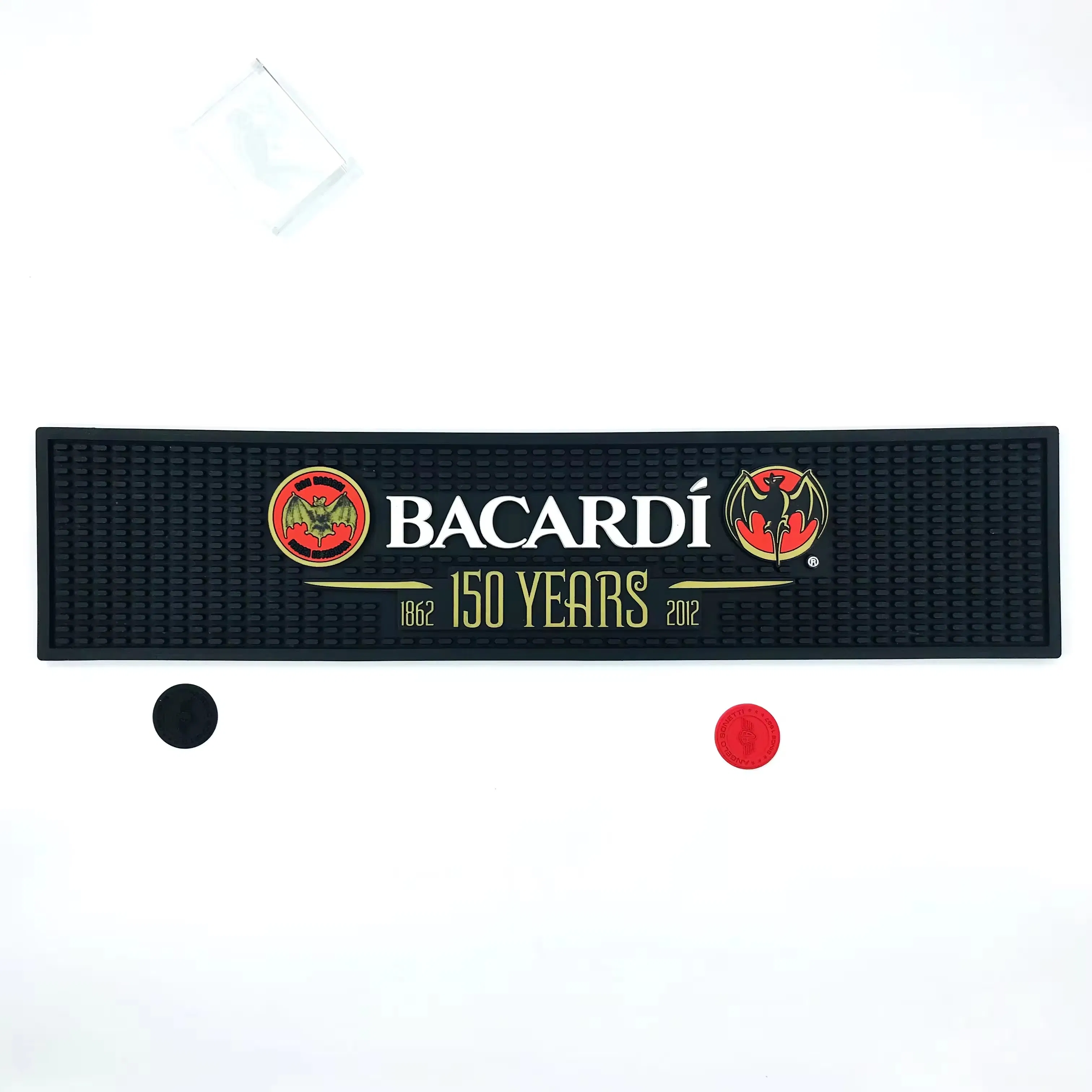 PVC Bar Drink Mat Soft Rubber Drip Runners Beer Bar Spill Mat with Custom Logo for Caperdonich Molson Canadian Molson Export