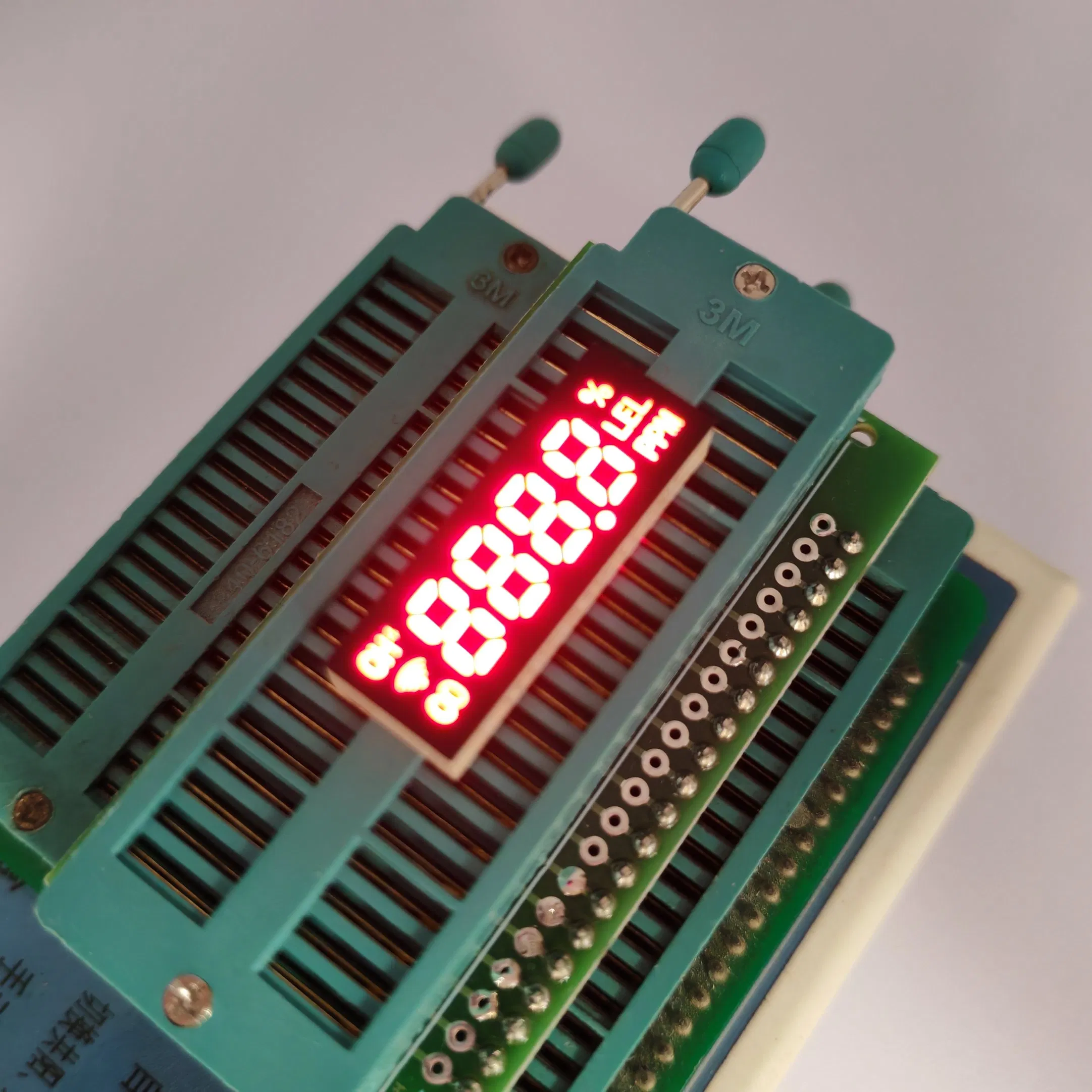Red LED Digital Clock Display (4-Digit, 7-Segment)