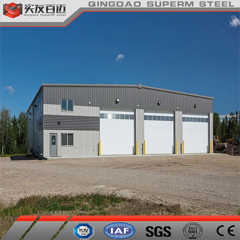 Qingdao Factory Customizable Steel Surcture Building Supplier Prefabricated Wide Span Metal Shed Pre Engineered Steel Frame Structure Warehouse with Good Price