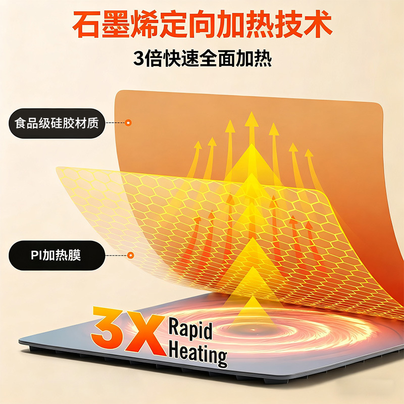 Intelligent Silicone Heating Pad for Dough Fermentation